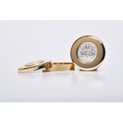 Scatola porta ostie placca argentata