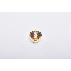 Teca alta placca peltro Ø cm. 5,4