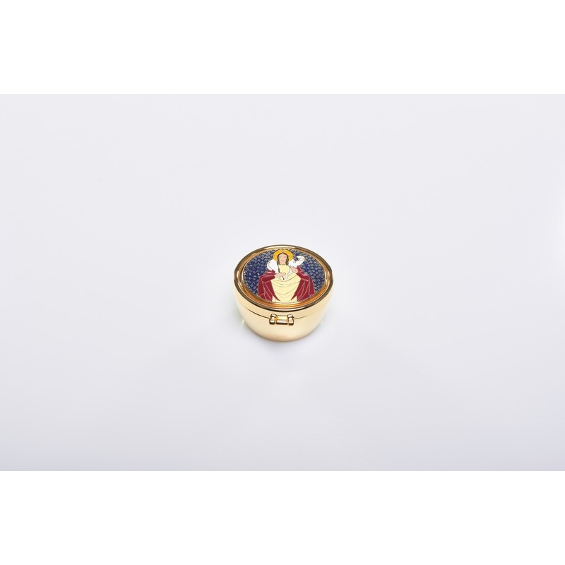 Teca alta placca peltro Ø cm. 5,4