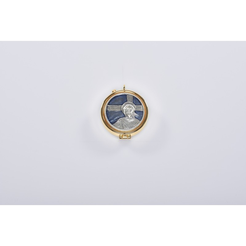 Teca mignon placca smalto Ecce Homo Ø cm. 4