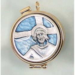 Teca mignon placca smalto Ecce Homo Ø cm. 4