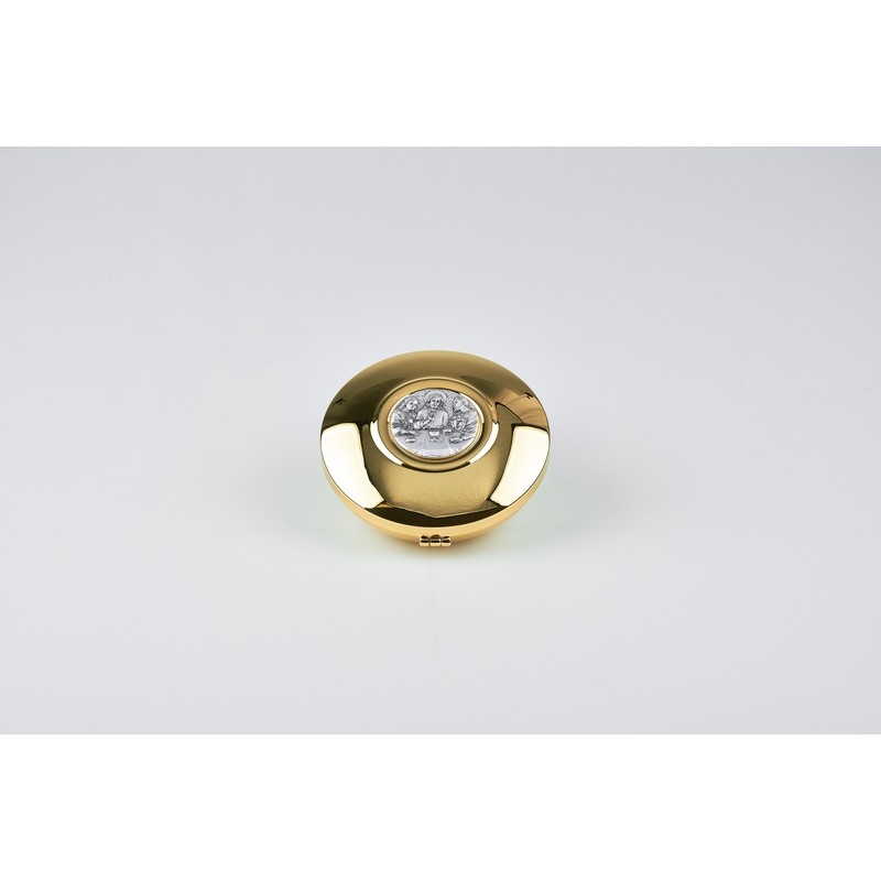 Teca placca peltro Ø cm. 12