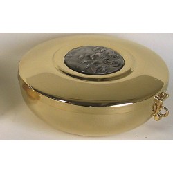 Teca placca peltro Ø cm. 12