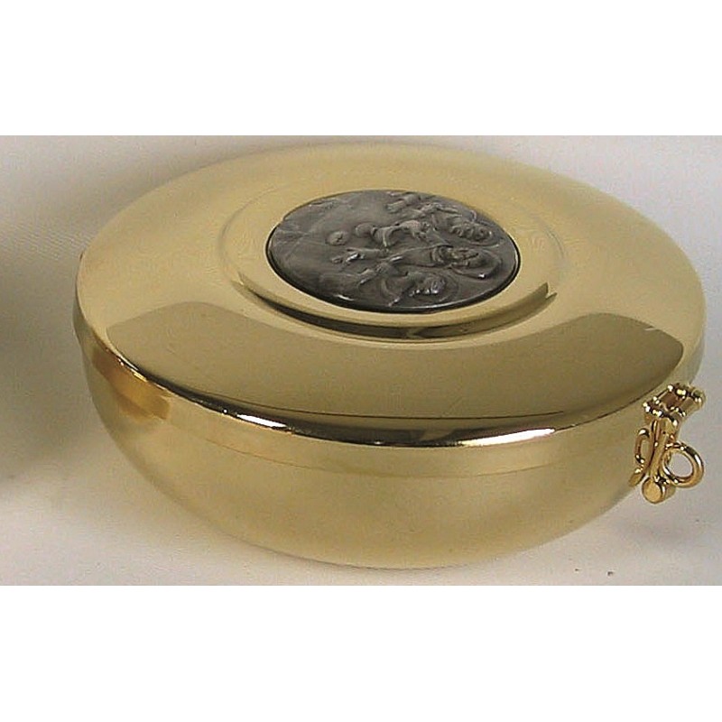 Teca placca peltro Ø cm. 12