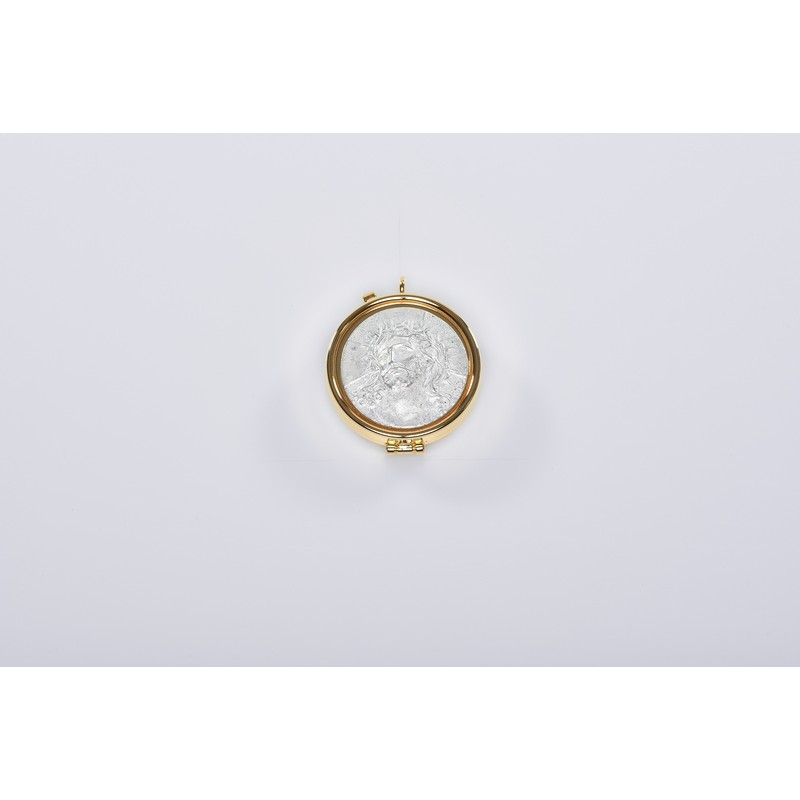 Teca placca peltro Ecce Homo