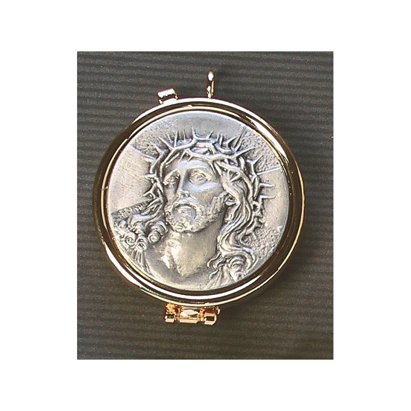 Teca placca peltro Ecce Homo