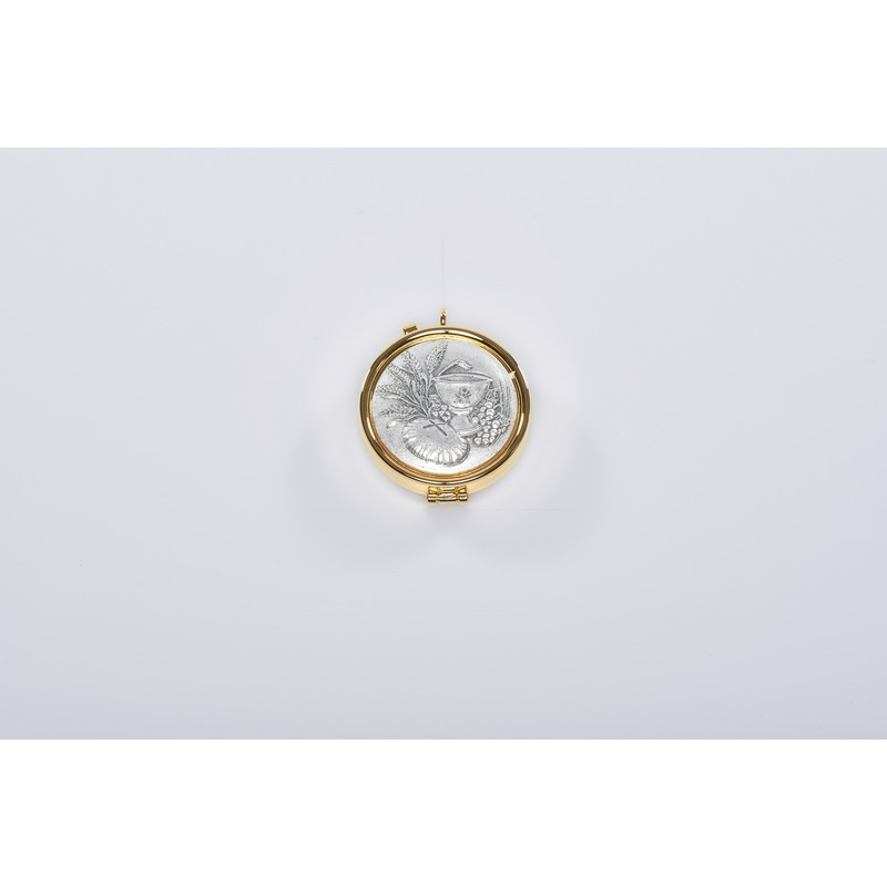 Teca placca peltro Spighe Calice