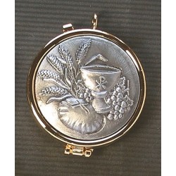 Teca placca peltro Spighe Calice