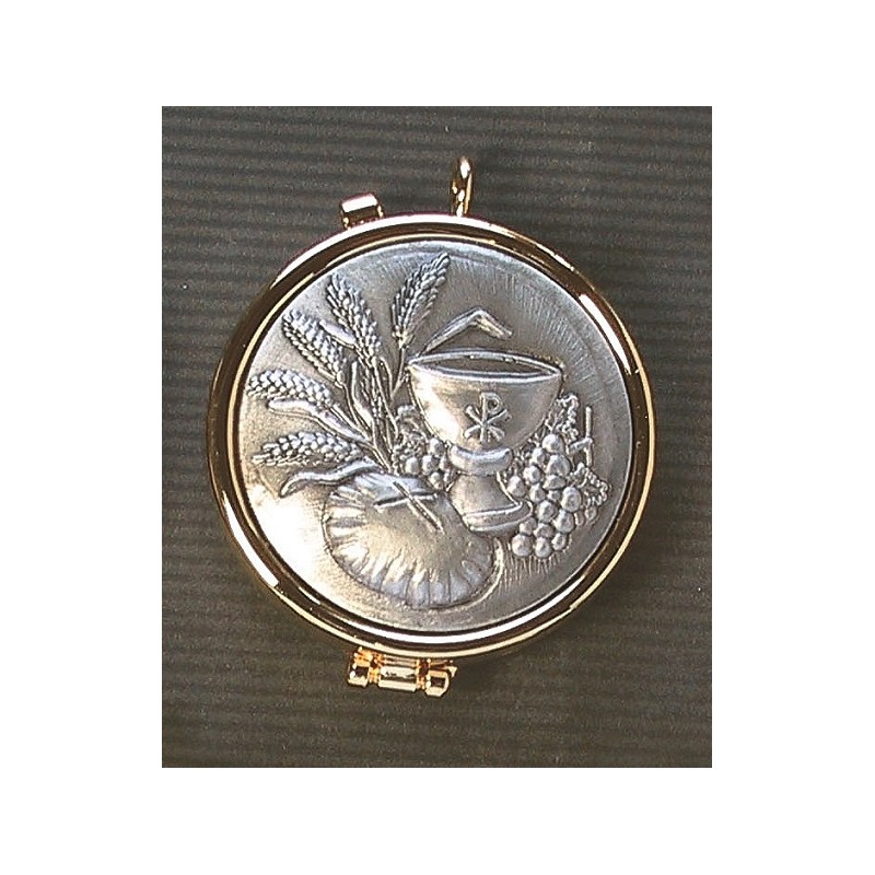 Teca placca peltro Spighe Calice