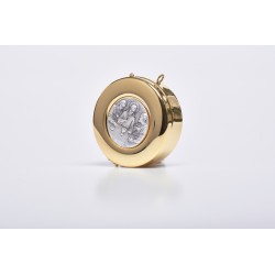 Teca placca peltro ultima cena Ø cm. 8