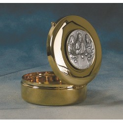 Teca placca peltro ultima cena Ø cm. 8