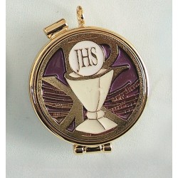 Teca placca smalto Calice Pax Ø cm. 5,4