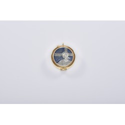 Teca placca smalto Ecce Homo Ø cm. 5,4