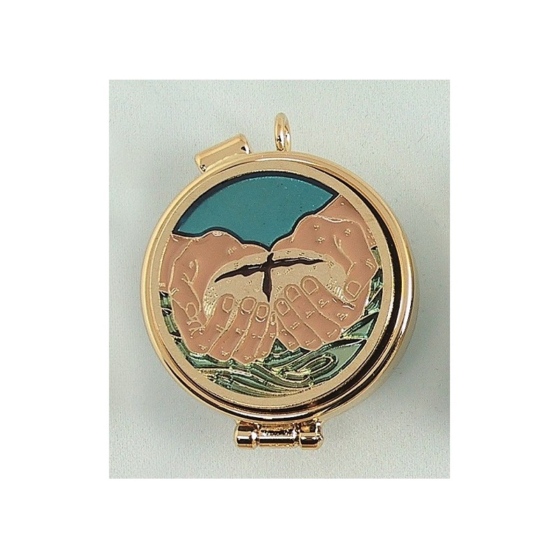 Teca placca smalto Pane Mani Ø cm. 5,4