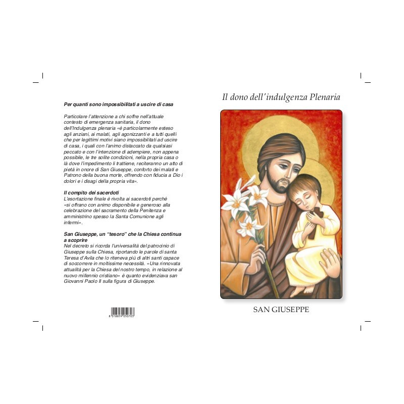S. Giuseppe - Il dono dell'indulgenza Plenaria (100 pz)