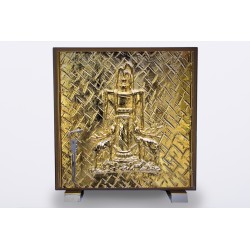 Tabernacolo in fusione con simbolo "Cervi alla fonte"