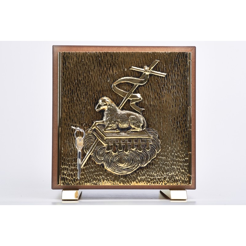 Tabernacolo in fusione con simbolo "Agnello"