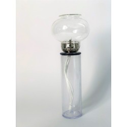 Antivento vetro su cartuccia nikel