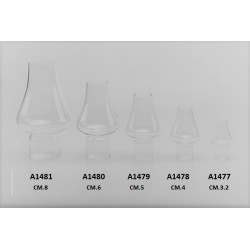 Vetro antivento per finta candela Ø cm. 6