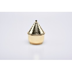 Navetta dorata cm.15,5x Ø cm. 11,5