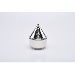 Navetta nikelata alt. cm.15,5x Ø cm. 11,5