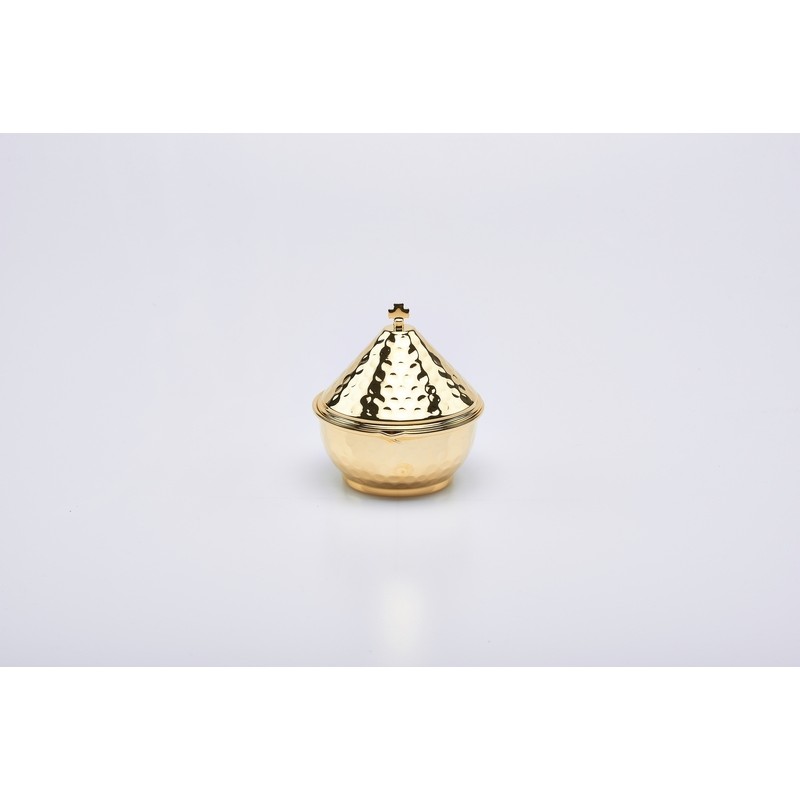 Navetta per turibolo dorato Ø cm. 11