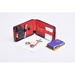 Portafoglio portaviatico in pelle