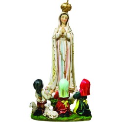 Madonna Fatima e pastorelli cm. 14