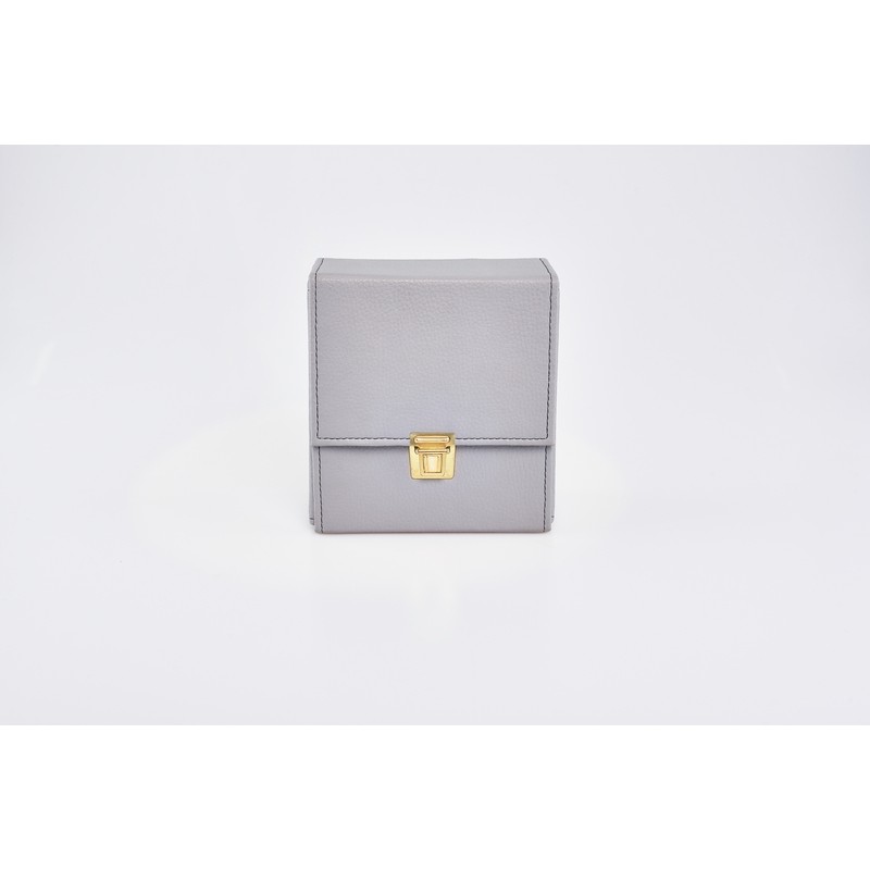 Astuccio con 2 vasetti per oli santi con interno in vetro