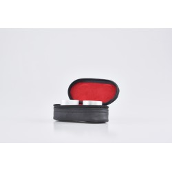 Astuccio con due vasetti oli santi alluminio