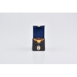 Astuccio con vasetto oli santi tondo in alluminio