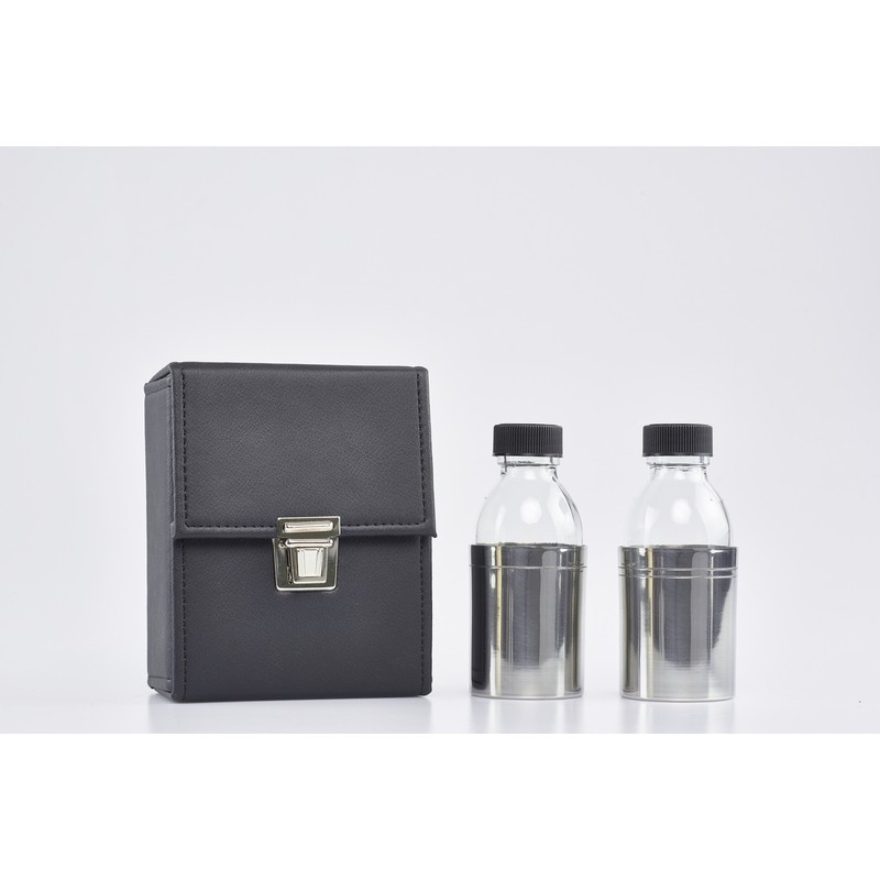 Astuccio due bottiglie oli santi 125 cc.