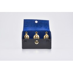 Tre vasetti vintage oli santi in astuccio