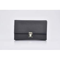 Tre vasetti vintage oli santi su vassoio in astuccio