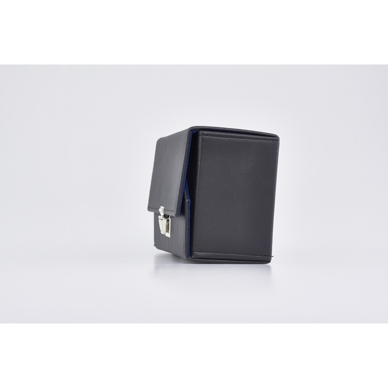 Tre vasetti vintage oli santi su vassoio in astuccio