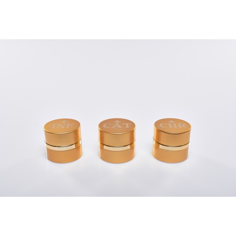 Vasetto oli santi alluminio