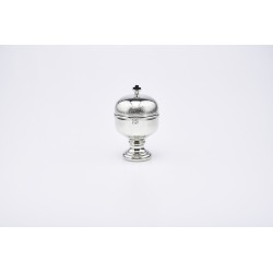 Vasetto per oli santi con interno in vetro