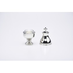 Vasetto per oli santi con interno in vetro