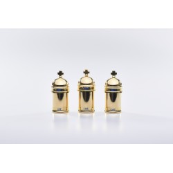 Vasetto vintage oli santi dorato