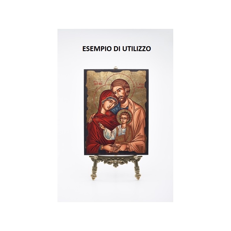 Portaquadro ottone barocco 20x42