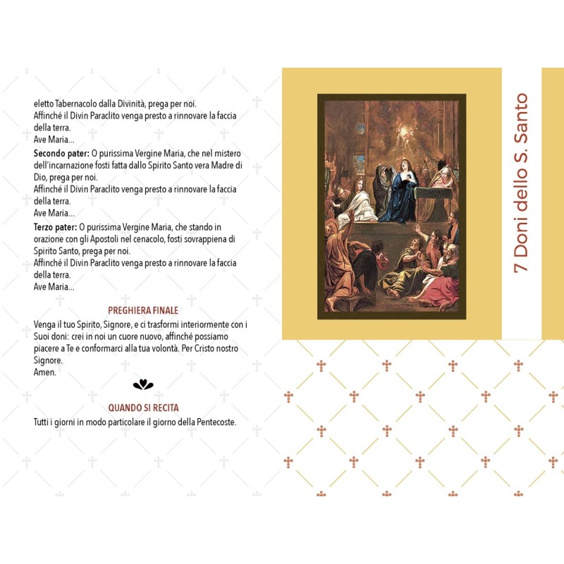 Rosario devozionale 7 Doni dello Spirito Santo grano mm. 6