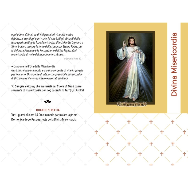 Rosario devozionale Divina Misericordia grano mm. 6