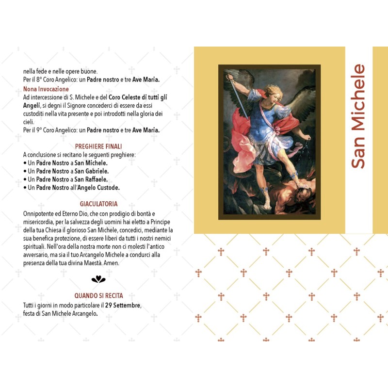 Rosario devozionale San Michele Arcangelo grano mm. 6