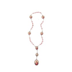 Rosario devozionale al Sacro Cuore di Gesù grano mm. 6,5