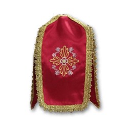 Copripisside ricamata in raso