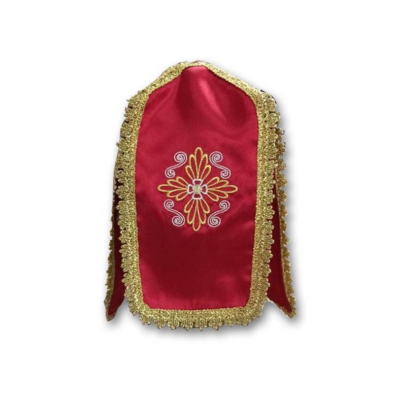 Copripisside ricamata in raso