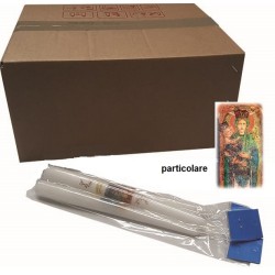 Scatola 100 pz candela conica Madonna Candelora cm. 25 cappio corto