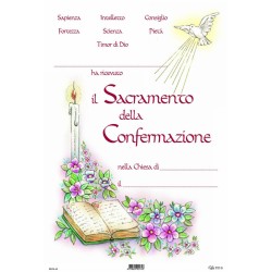 Pergamena Confermazione con oro