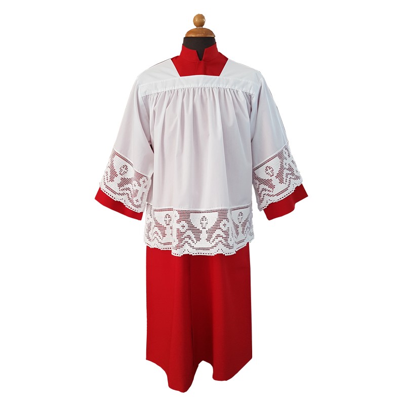 Cotta per chierichetto pizzo calice