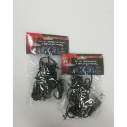 20 Led bianco freddo filo verde a spina